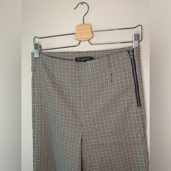 Dynamite Houndstooth High Waisted Stretchy Trouser Pants - Picture 5 of 5
